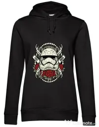 Hoodie dama cu gluga Sugar Skull Trooper Negru