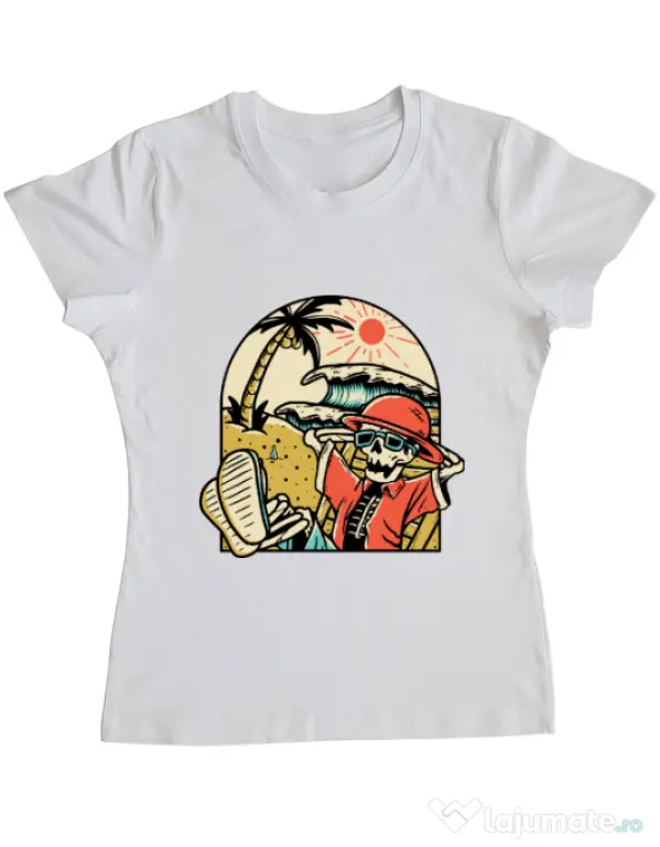 Tricou ADLER dama Have a Break Alb