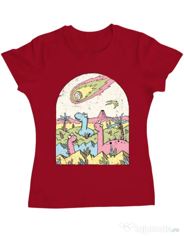 Tricou ADLER dama Asteroid Rosu