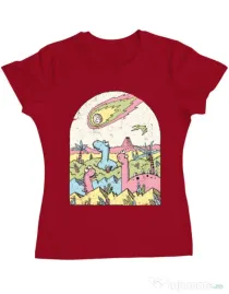 Tricou ADLER dama Asteroid Rosu