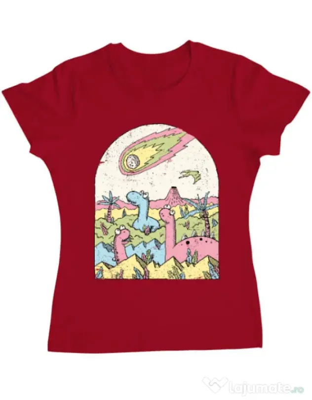 Tricou ADLER dama Asteroid Rosu