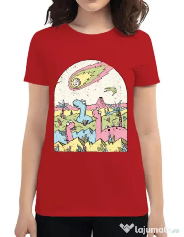 Tricou ADLER dama Asteroid Rosu