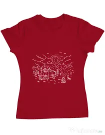 Tricou ADLER dama Wander Rosu