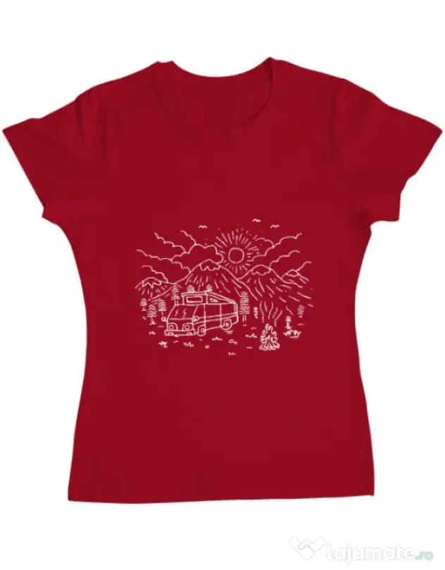 Tricou ADLER dama Wander Rosu