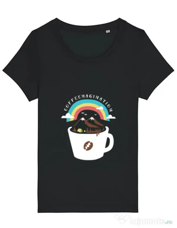 Tricou STANLEY STELLA dama Coffeemagination Negru