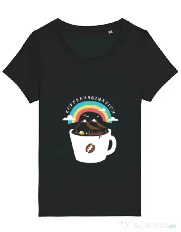 Tricou STANLEY STELLA dama Coffeemagination Negru