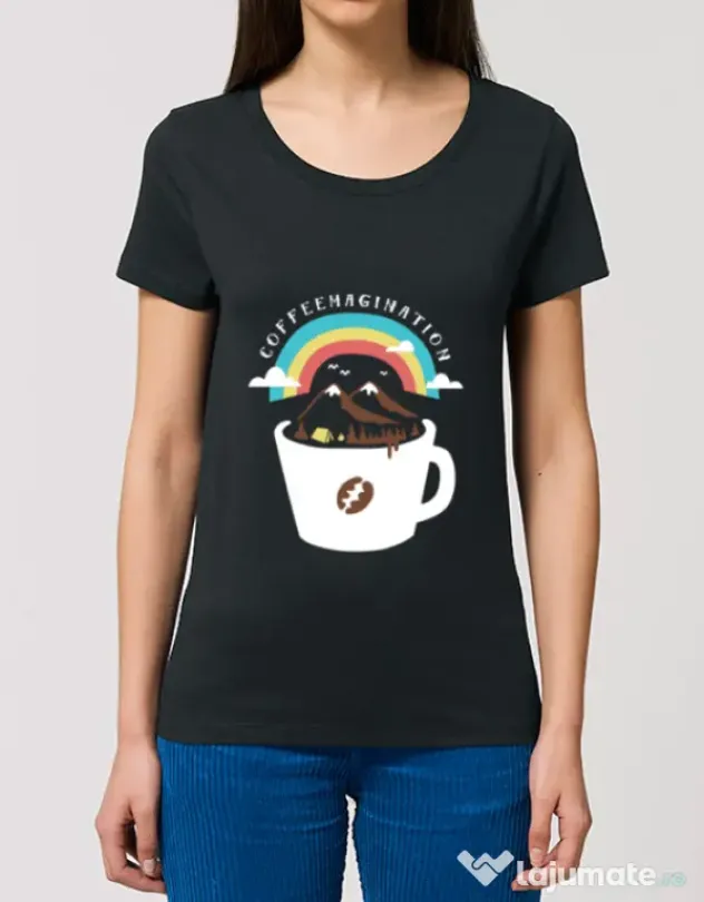 Tricou STANLEY STELLA dama Coffeemagination Negru