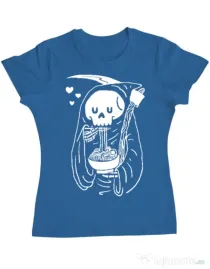 Tricou ADLER dama Ramen Reaper Albastru azuriu