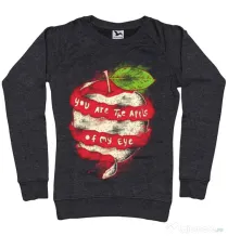 Bluza ADLER dama You are the apple of my eye Negru melanj