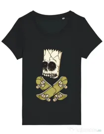 Tricou STANLEY STELLA dama Death of Skateboarder Negru