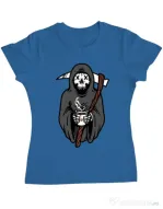 Tricou ADLER dama Coffee Reaper Albastru azuriu