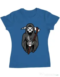 Tricou ADLER dama Coffee Reaper Albastru azuriu