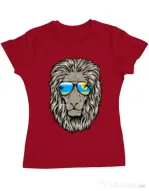 Tricou ADLER dama King of Summer Rosu