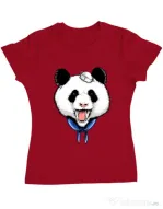 Tricou ADLER dama Panda Sailor Rosu