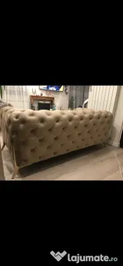Vând canapea Chesterfield 2 locuri si un fotoliu