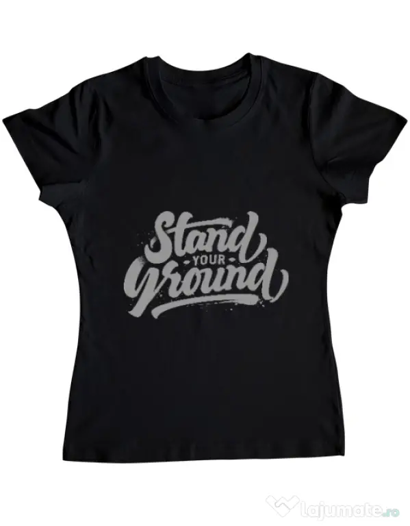 Tricou ADLER dama Stand Your Ground Negru