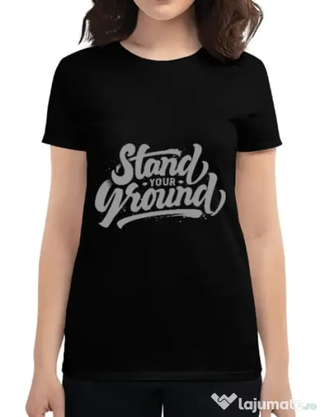 Tricou ADLER dama Stand Your Ground Negru