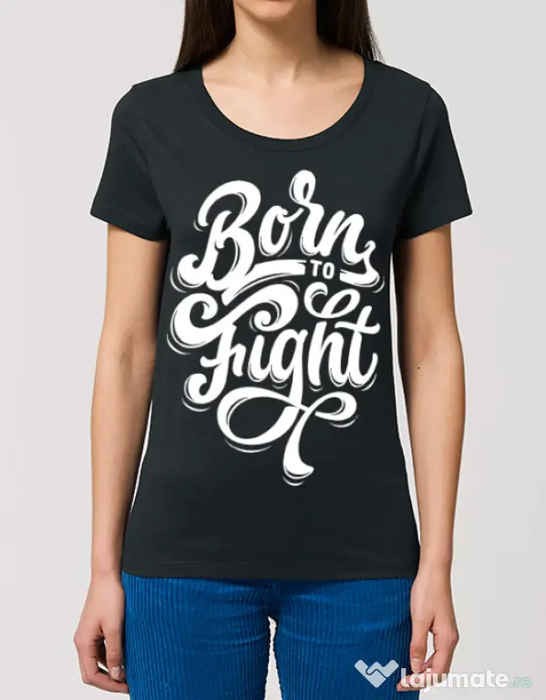 Tricou STANLEY STELLA dama Born To Fight Negru