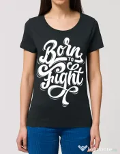 Tricou STANLEY STELLA dama Born To Fight Negru