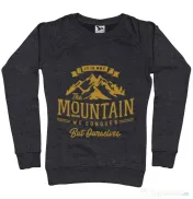 Bluza ADLER dama Its not the mountain we conquer Negru melanj 