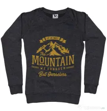 Bluza ADLER dama Its not the mountain we conquer Negru melanj
