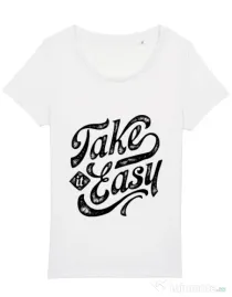 Tricou STANLEY STELLA dama Take it easy Alb