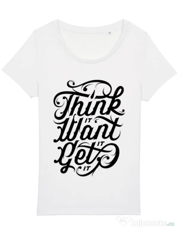 Tricou STANLEY STELLA dama Think it Alb