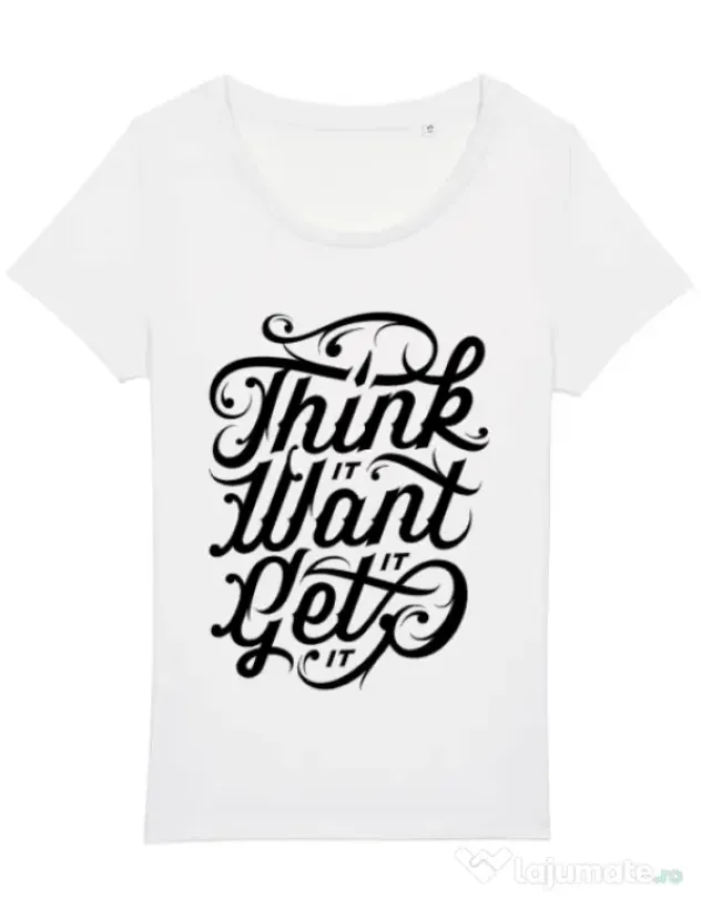 Tricou STANLEY STELLA dama Think it Alb