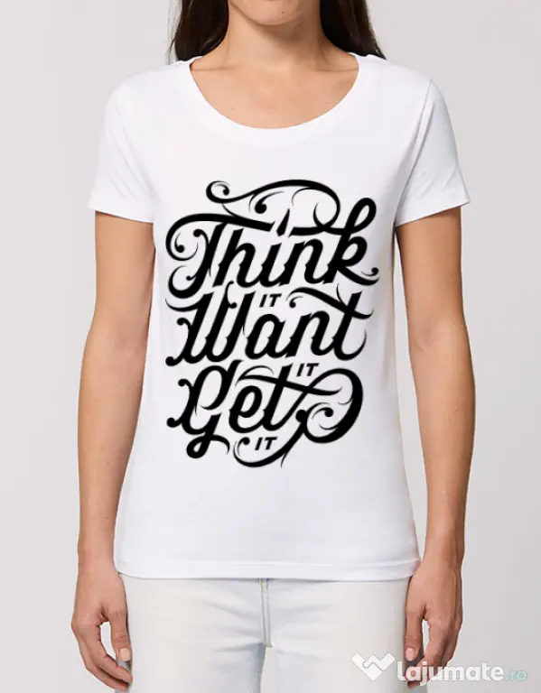 Tricou STANLEY STELLA dama Think it Alb