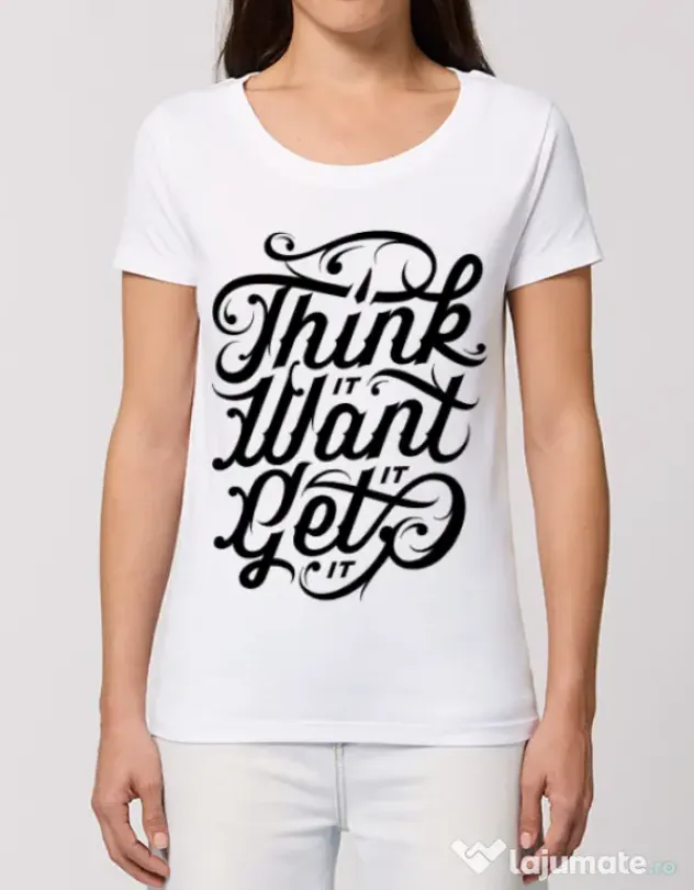Tricou STANLEY STELLA dama Think it Alb