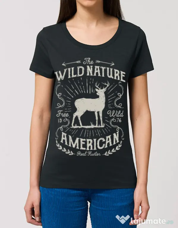 Tricou STANLEY STELLA dama Wild Nature Negru