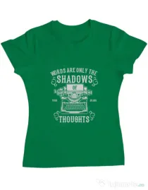 Tricou ADLER dama Shadows Of Thoughts Verde mediu
