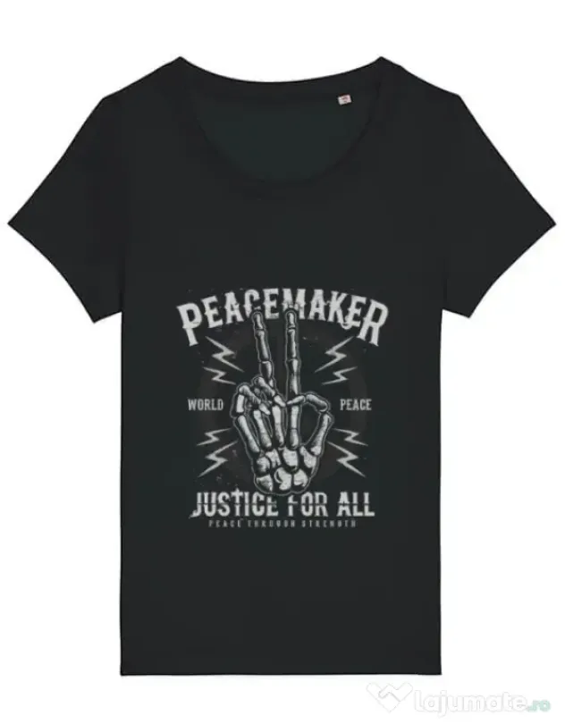 Tricou STANLEY STELLA dama Peace Maker Negru