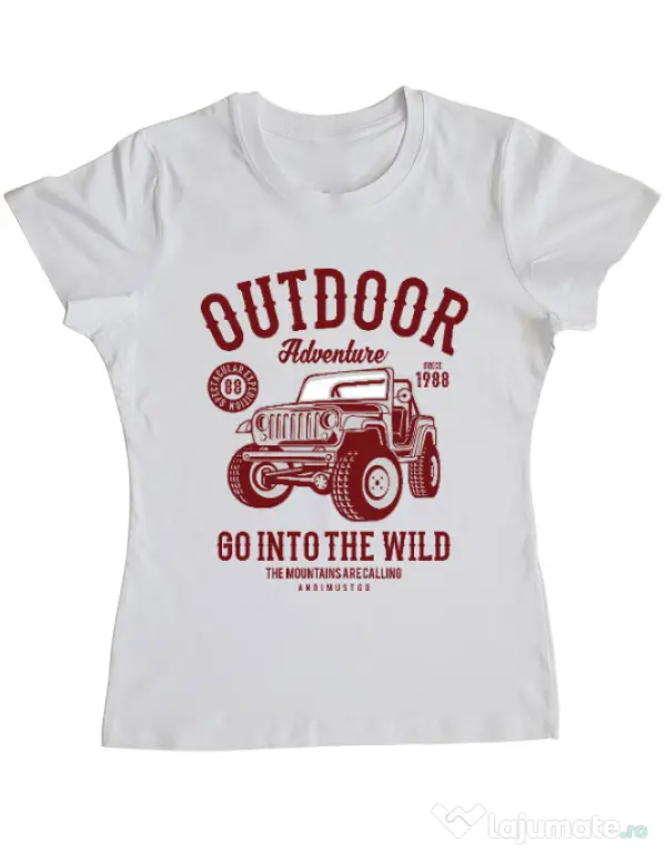 Tricou ADLER dama Outdoor Adventure Alb