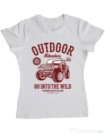 Tricou ADLER dama Outdoor Adventure Alb