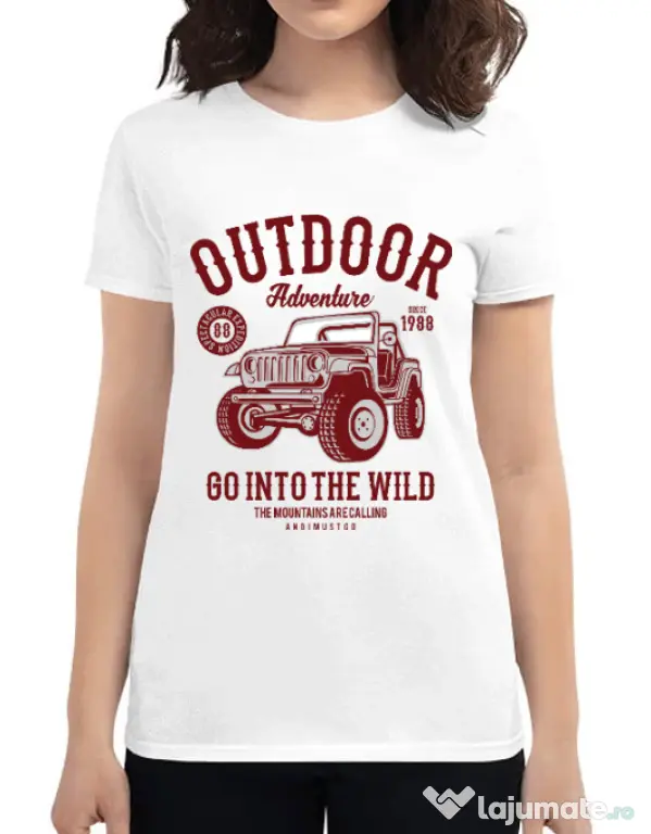 Tricou ADLER dama Outdoor Adventure Alb