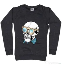 Bluza ADLER dama Skull Holiday Negru melanj
