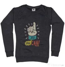 Bluza ADLER dama Yes You Can Negru melanj