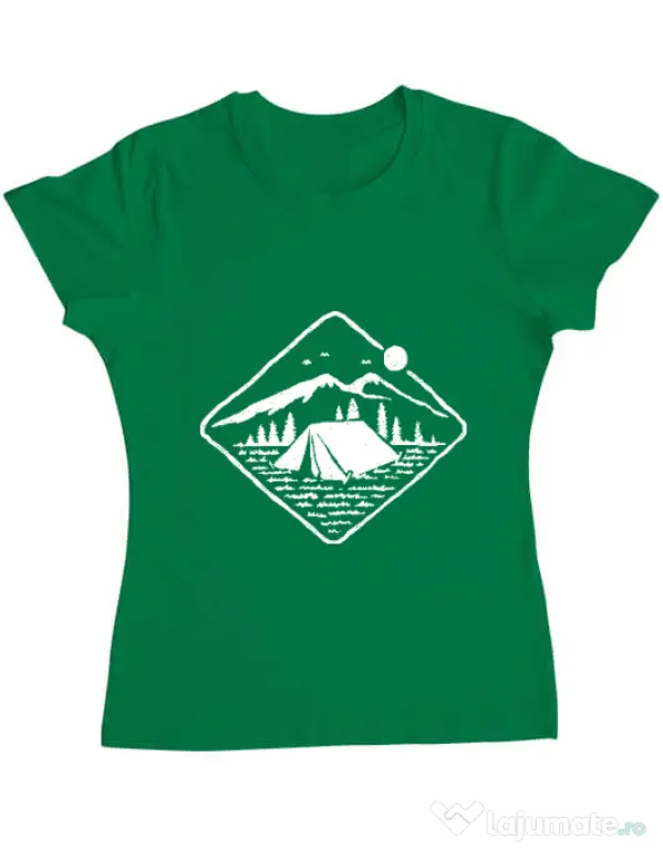Tricou ADLER dama Camp Mode ON Verde mediu