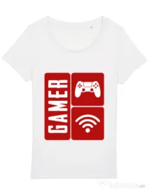 Tricou STANLEY STELLA dama Gamer Alb