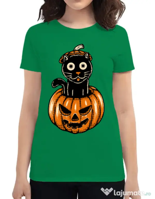 Tricou ADLER dama Pumpcat Verde mediu
