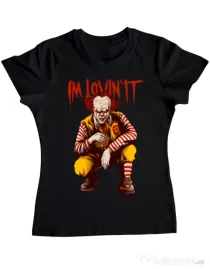 Tricou ADLER dama I'm Lovin IT Negru