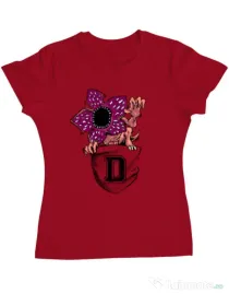 Tricou ADLER dama Free hugs Rosu