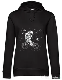 Hoodie dama cu gluga Astronaut Bmx Negru