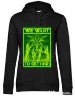 Hoodie dama cu gluga High zombies Negru