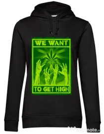 Hoodie dama cu gluga High zombies Negru