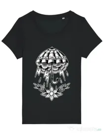 Tricou STANLEY STELLA dama Umbrella Tattoo Negru