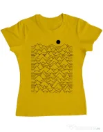Tricou ADLER dama Mountains Galben