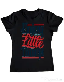 Tricou ADLER dama Enjoy The Little Things Negru