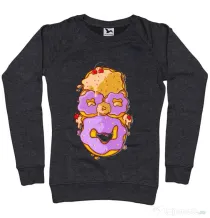 Bluza ADLER dama Homer Donut Negru melanj